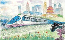 中国梦高铁怎么画又漂亮的简单介绍