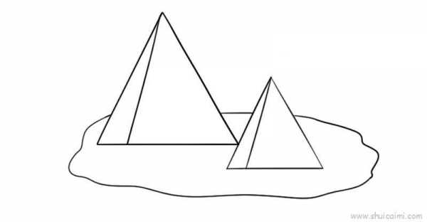 金字塔怎么画画图片（金字塔画画图片简单）-图2