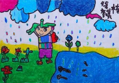 二年级春雨的图怎么画（春雨图画简笔画）-图2