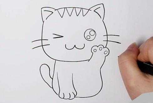 又简单的小猫咪怎么画（简单的小猫咪怎样画）-图1