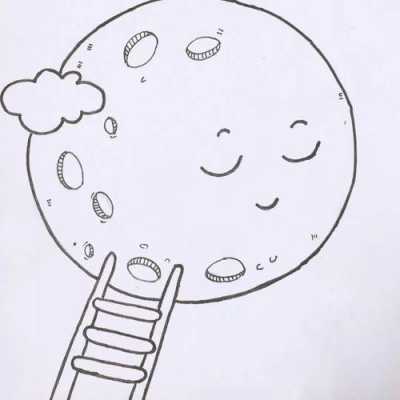 月球怎么画儿童画（月球怎么画 简单漂亮）-图3
