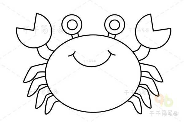 螃蟹手抄报螃蟹螃蟹怎么画（螃蟹手抄报简笔画）-图1
