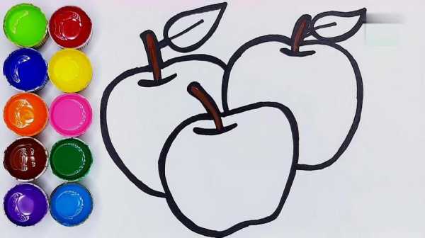 苹果怎么画简笔画步骤（苹果怎么画简笔画简单又好看）-图3