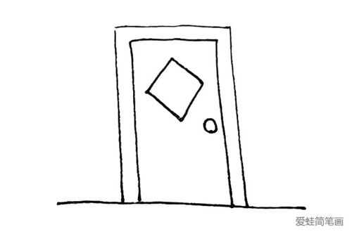 门怎么画四年级（门怎么画 简单）-图3