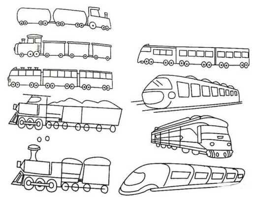 怎么画列车（怎么画列车简笔画）-图2